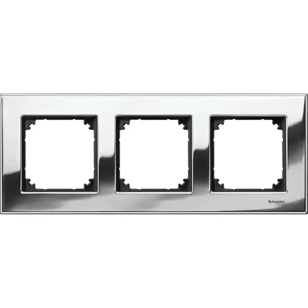 Schneider Electric - MTN403339 - Merten M-Eleg. Mtl 3g Frame Chrome - 1