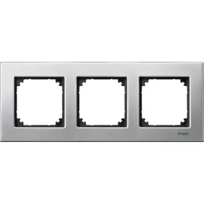 Schneider Electric - MTN403360 - Merten M-Eleg. Mtl 3g Frm Platinium Slvr - 1