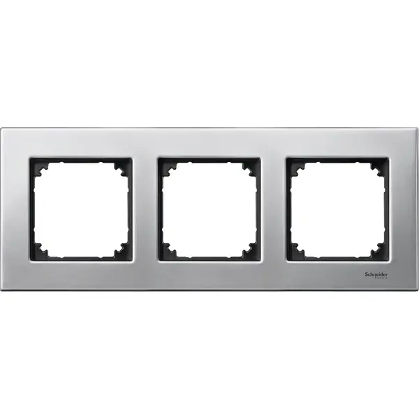 Schneider Electric - MTN403360 - Merten M-Eleg. Mtl 3g Frm Platinium Slvr - 1
