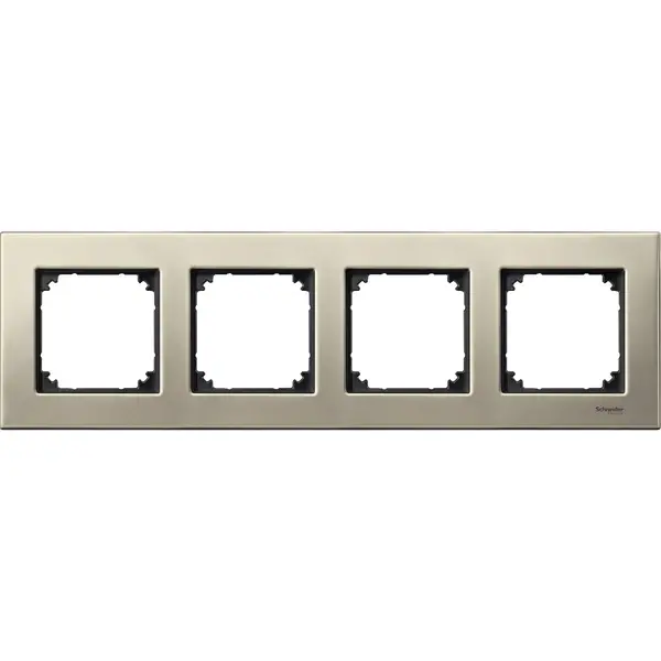 Schneider Electric - MTN403405 - Merten M-Eleg. Mtl 4g Frame Titanium - 1
