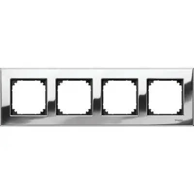 Schneider Electric - MTN403439 - Merten M-Eleg. Mtl 4g Frame Chrome - 1
