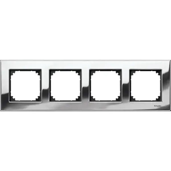 Schneider Electric - MTN403439 - Merten M-Eleg. Mtl 4g Frame Chrome - 1