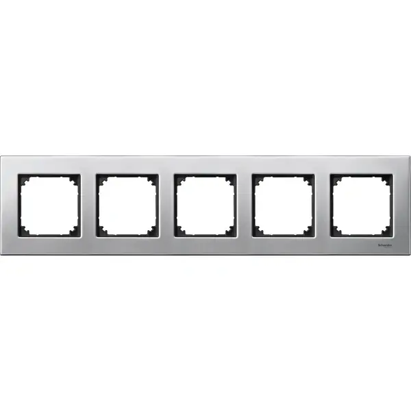Schneider Electric - MTN403560 - Merten M-Eleg. Mtl 5g Frm Platinium Slvr - 1