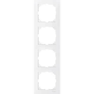 Schneider Electric - MTN4040-3619 - Merten M-Pure 4g Frame Polar White - 1