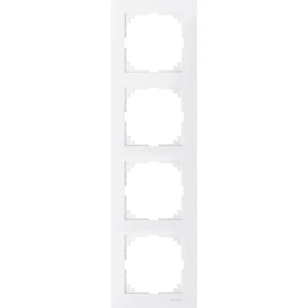 Schneider Electric - MTN4040-3619 - Merten M-Pure 4g Frame Polar White - 1