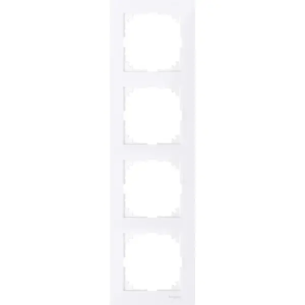 Schneider Electric - MTN4040-3625 - Merten M-Pure 4g Frame Active White - 1