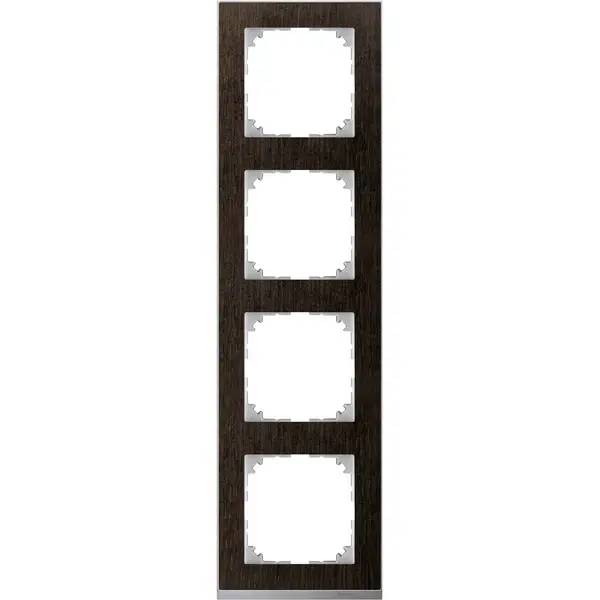 Schneider Electric - MTN4040-3671 - Merten M-Pure Decor 4g Frame Wengue - 1