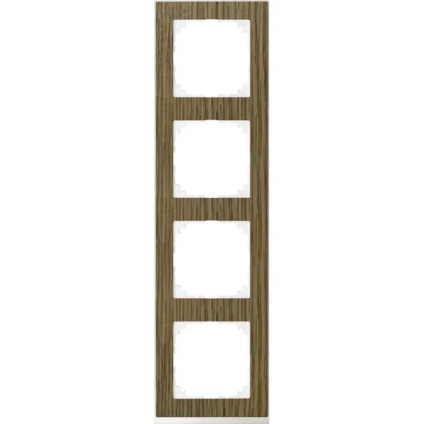 Schneider Electric - MTN4040-3674 - Merten M-Pure Decor 4g Frame Oak - 1