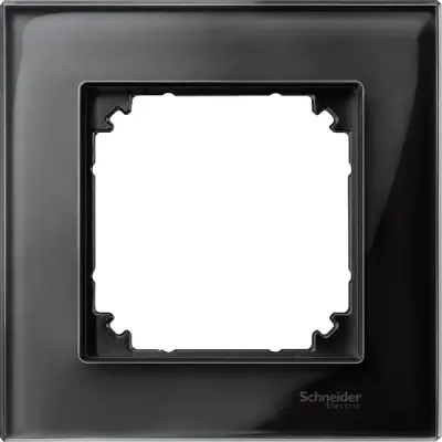 Schneider Electric - MTN404103 - Merten M-Eleg. Glass 1g Frame Onyx Black - 1