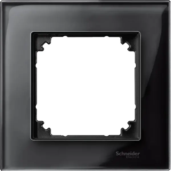Schneider Electric - MTN404103 - Merten M-Eleg. Glass 1g Frame Onyx Black - 1