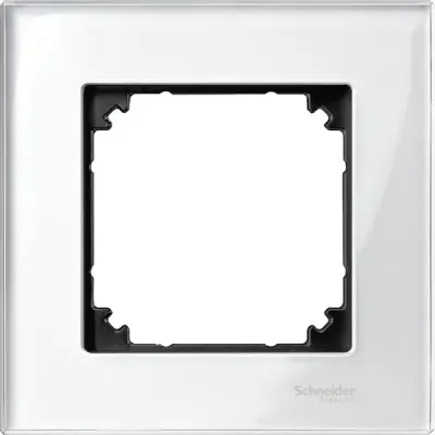 Schneider Electric - MTN404119 - Merten M-Eleg. Glss 1g Frm Brilliant Wht - 1