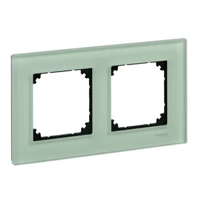 Schneider Electric - MTN404204 - Merten M-Eleg. Glss 2g Frm Emerald Green - 1
