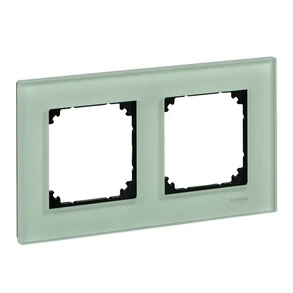 Schneider Electric - MTN404204 - Merten M-Eleg. Glss 2g Frm Emerald Green - 1