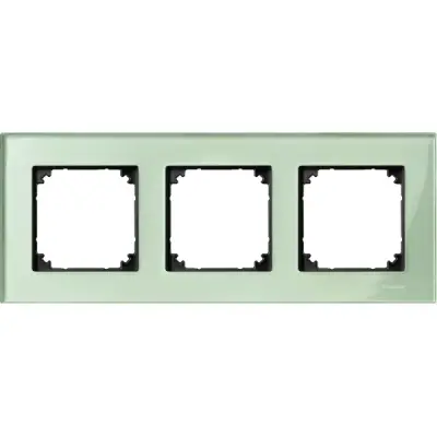 Schneider Electric - MTN404304 - Merten M-Eleg. Glss 3g Frm Emerald Green - 1