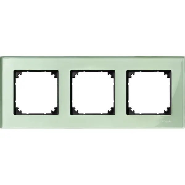 Schneider Electric - MTN404304 - Merten M-Eleg. Glss 3g Frm Emerald Green - 1