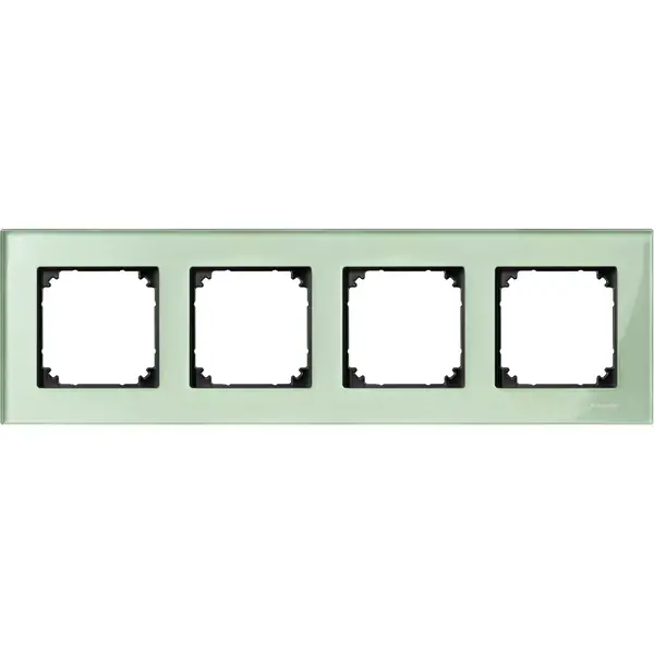 Schneider Electric - MTN404404 - Merten M-Eleg. Glss 4g Frm Emerald Green - 1