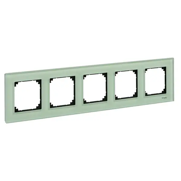 Schneider Electric - MTN404504 - Merten M-Eleg. Glss 5g Frm Emerald Green - 1