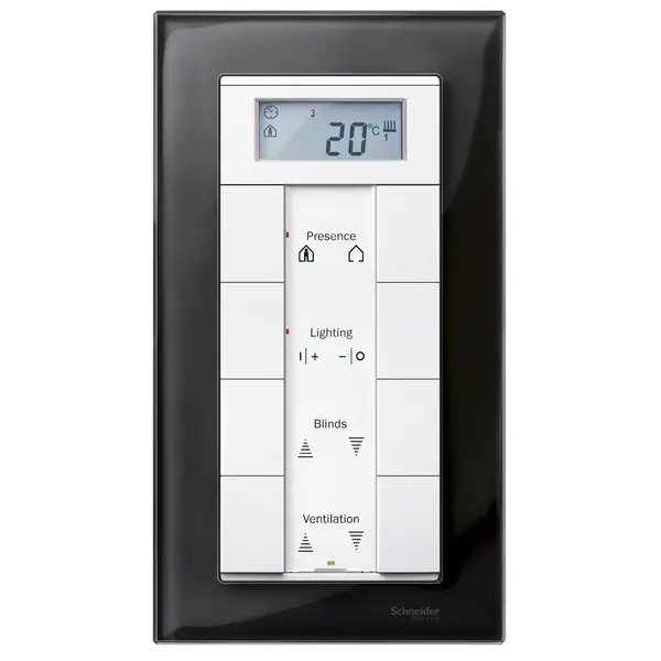 Schneider Electric - MTN404803 - Merten M-Ele Glss Shaver SO Frm Onyx Blk - 1