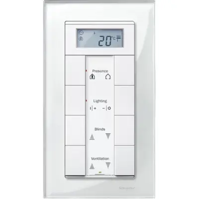 Schneider Electric - MTN404819 - Merten M-Ele Glss Shaver SO Frm Brlt Wht - 1