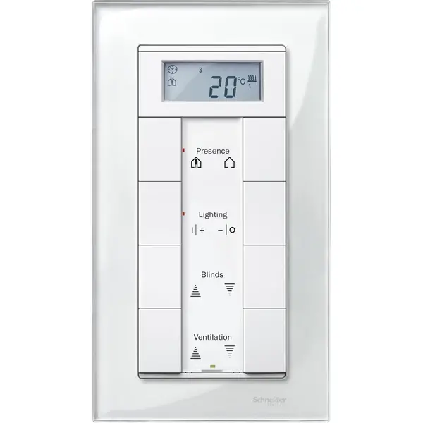 Schneider Electric - MTN404819 - Merten M-Ele Glss Shaver SO Frm Brlt Wht - 1