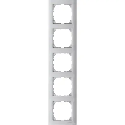 Schneider Electric - MTN4050-3660 - Merten M-Pure 5g Frame Aluminium - 1