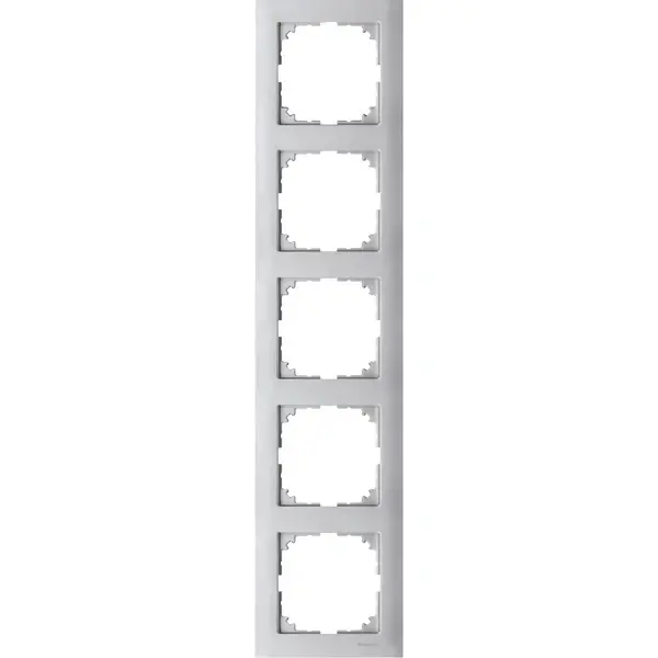 Schneider Electric - MTN4050-3660 - Merten M-Pure 5g Frame Aluminium - 1