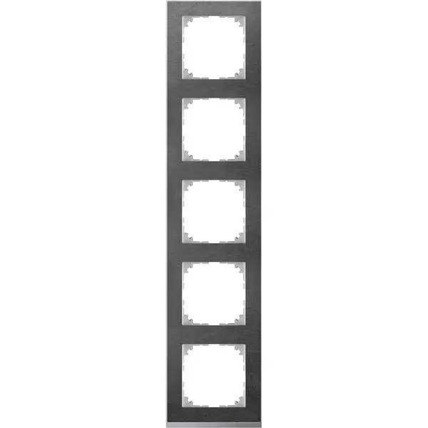 Schneider Electric - MTN4050-3669 - Merten M-Pure Decor 5g Frame Slate - 1