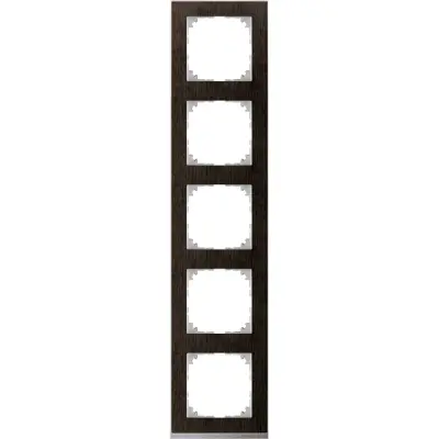 Schneider Electric - MTN4050-3671 - Merten M-Pure Decor 5g Frame Wengue - 1
