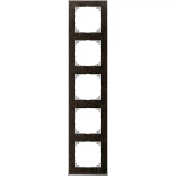 Schneider Electric - MTN4050-3671 - Merten M-Pure Decor 5g Frame Wengue - 1