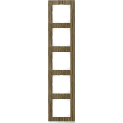Schneider Electric - MTN4050-3674 - Merten M-Pure Decor 5g Frame Oak - 1