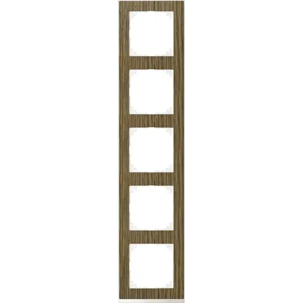 Schneider Electric - MTN4050-3674 - Merten M-Pure Decor 5g Frame Oak - 1