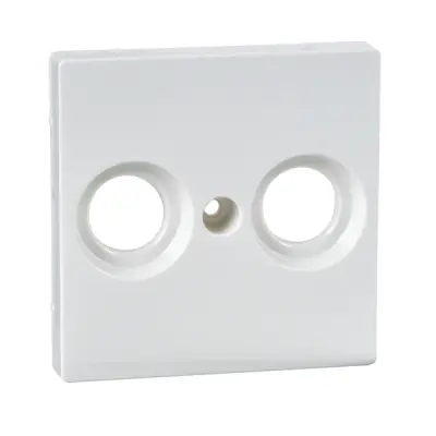 Schneider Electric - MTN4122-0319 - Merten SysM Ant. Outlet Plate 2-holes PW - 1