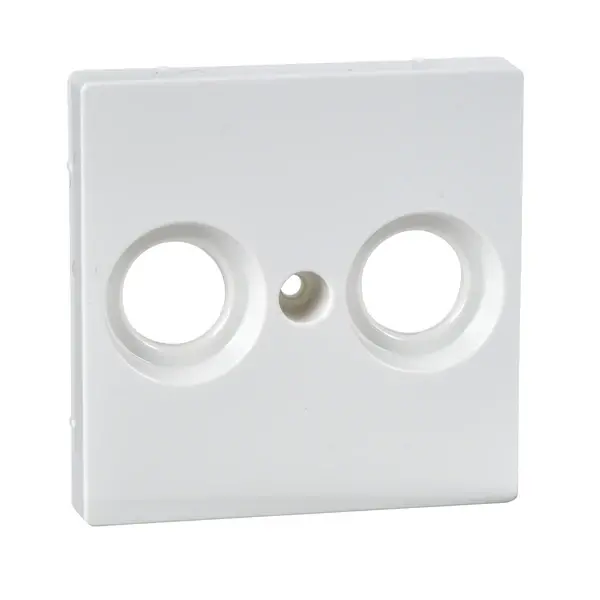 Schneider Electric - MTN4122-0319 - Merten SysM Ant. Outlet Plate 2-holes PW - 1