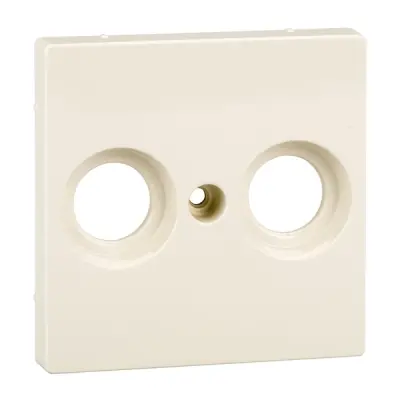 Schneider Electric - MTN4122-0344 - Merten SysM Ant. Outlet Plate 2-holes Wh - 1