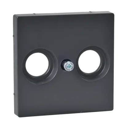 Schneider Electric - MTN4122-0414 - Merten SysM Ant. Outlet Plate 2-holes An - 1