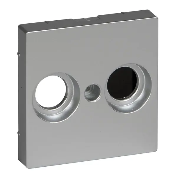 Schneider Electric - MTN4122-0460 - Merten SysM Ant. Outlet Plate 2-holes Al - 1