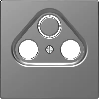 Schneider Electric - MTN4123-6036 - Mrtn D-Lf Ant. Outlet Plate 2/3 Holes SS - 1