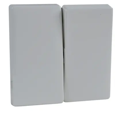 Schneider Electric - MTN412519 - Merten Sys-D 2-circ. Sw. Plate Plr Wht - 1