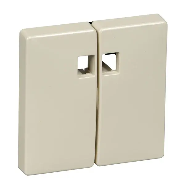 Schneider Electric - MTN413544 - Merten Sys-D 2g Rckr Plt w/Window White - 1