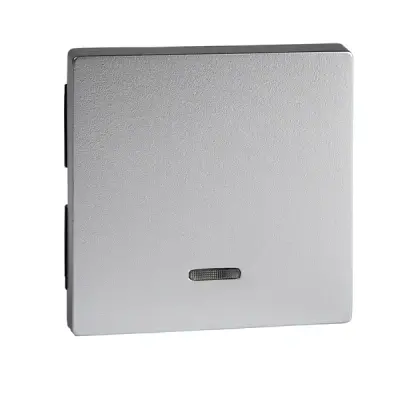 Schneider Electric - MTN431060 - Merten Sys-M Rocker Plate w/Window Alum - 1