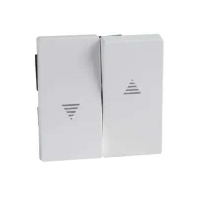 Schneider Electric - MTN432425 - Merten Sys-M Roller Shttr Plate Act Wht - 1