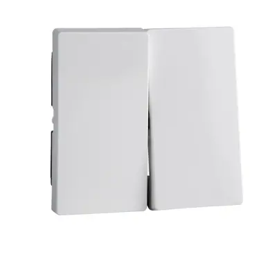 Schneider Electric - MTN432525 - Merten Sys-M 2g Rocker Plate Activ White - 1