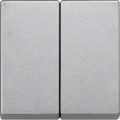 Schneider Electric - MTN433560 - Merten Sys-M 2g Rocker Plate Aluminium - 1