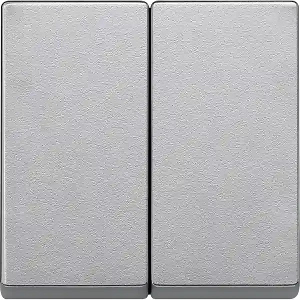 Schneider Electric - MTN433560 - Merten Sys-M 2g Rocker Plate Aluminium - 1