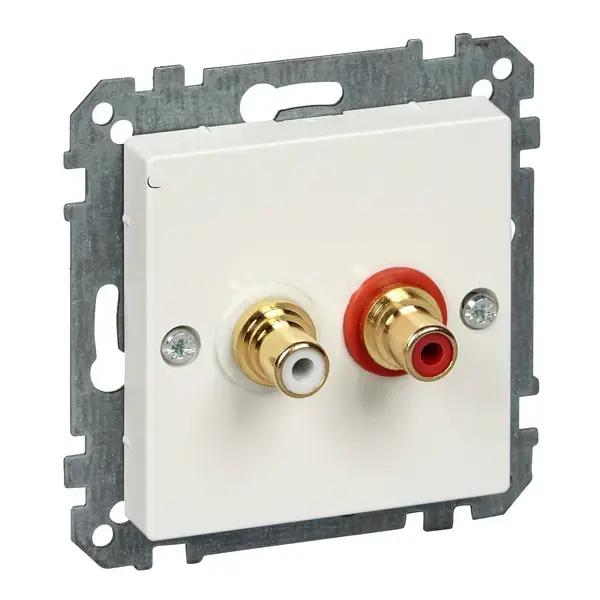 Schneider Electric - MTN4350-0319 - Merten Sys-M Audio Conn. S.O. Plr Wht - 1