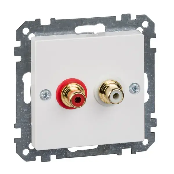 Schneider Electric - MTN4350-0325 - Merten Sys-M Audio Conn. S.O. Act Wht - 1