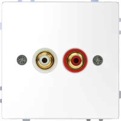 Schneider Electric - MTN4350-6035 - RCA Cinch sock.out. rd+w lw SDsg - 1