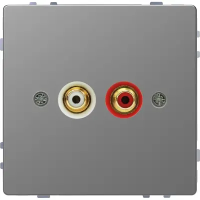 Schneider Electric - MTN4350-6036 - RCA Cinch sock.out. rd+w stst SDsg - 1