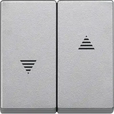 Schneider Electric - MTN435560 - Rocker f.rol.shu.sw.+pu.btn.TPm alu SysM - 1