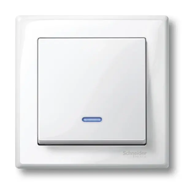 Schneider Electric - MTN436019 - Merten Sys-M Rocker Plate w/Window Plr W - 1
